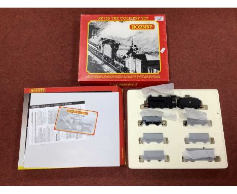 Hornby (GV) Ref No R2138 'OO' Gauge/4mm "The Colliery Set", comprising a Class 4F 0-6-0 steam locomotive with six wheel tende