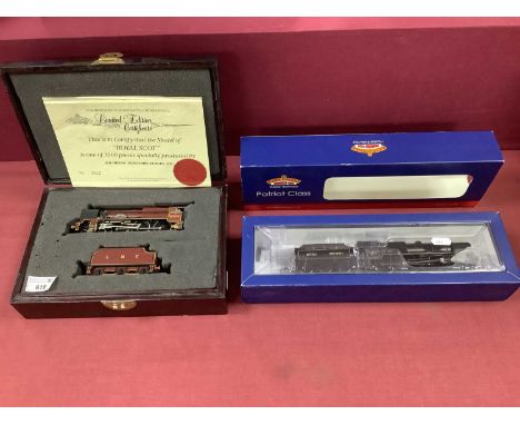 Two Bachmann 'OO' Gauge /4mm Steam Tender Locomotives, comprising limited edition/presentation box 4-6-0 Royal Scot L.M.S mar