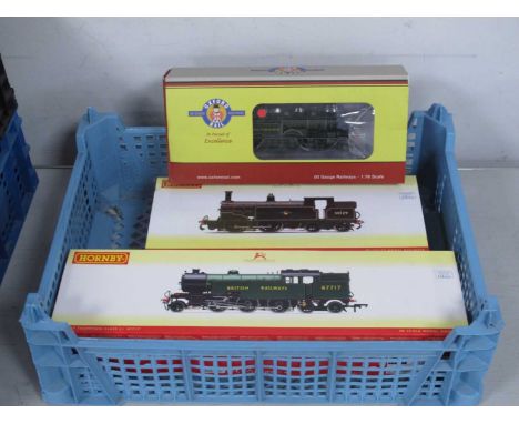Three 'OO' Gauge/4mm Boxed Tank Steam Locomotives, comprising a Oxford Rail Ref No OR76 AR005 Adams 4-4-2 Southern green R/No
