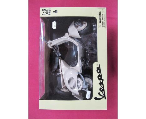 A Boxed 1:6 Scale Diecast Model Vespa Scooter, by NewRay.