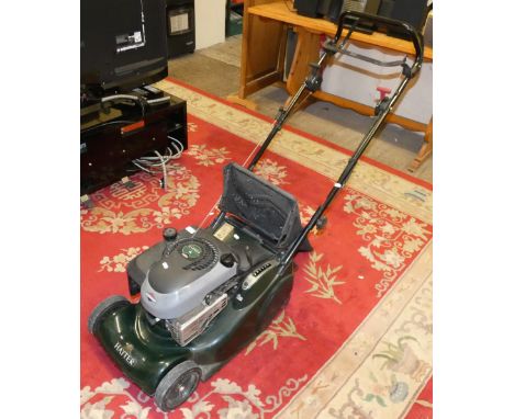 A Hayter Harrier 41 self-propelled, petrol, rotary lawn mower with grass box