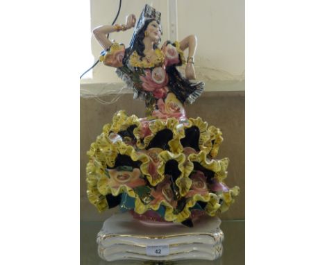 An Italian model of a flamenco dancer