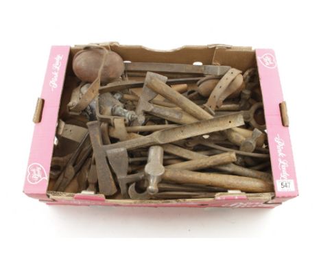 A box of hammers and other heavy tools G