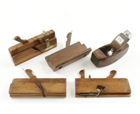 A fillester, dado, compass, grooving and moulding planes (5) G+