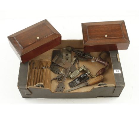 Two small boxes and other tools 