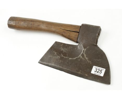 A French coopers R/H side axe with dimpled blade by VERDIERE A AIGVVIVE G