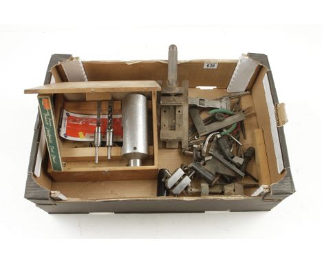 Three engineers vices and other tools 