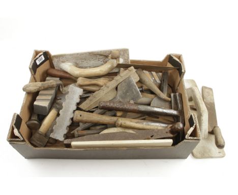 A quantity of early builders and slater's  tools G