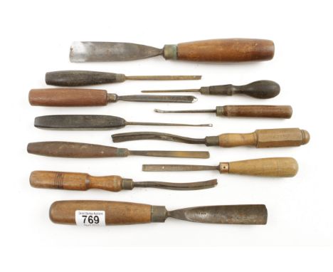 11 carving tools by various makers G