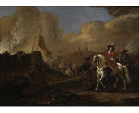 Attributed to Jan Wyck (Haarlem circa 1652-1700 Mortlake)James Scott, Duke of Monmouth and Buccleuch, possibly at the Siege o