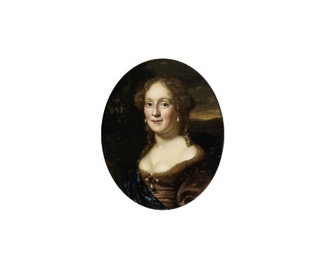 Jan van Mieris (Leiden 1660-1690 Rome)Portrait of Maria van Heemskerck; and Portrait of Agatha Bartha van Heemskerck  the for