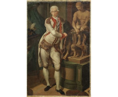 Circle of Anton van Maron (Vienna 1733-1808 Rome)Portrait of an officer, traditionally identified as Horatio Nelson, standing