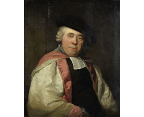 English School, 18th CenturyPortrait of Samuel Arnold (1740-1802), half-length, in the robes of a Doctor of Music oil on canv