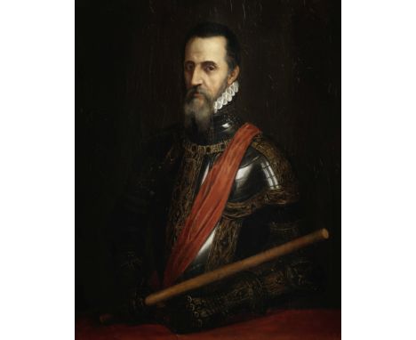 After Antonis Mor, circa 1800Portrait of Fernando Álvarez de Toledo y Pimentel, 3rd Duke of Alba, half-length, wearing armour
