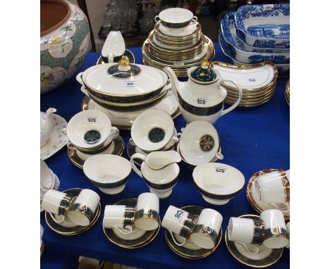 Royal Doulton 'Carlyle' pattern coffee and dinner wares comprising; seven 26.5cm diameter plates, eight 20.5cm diameter plate