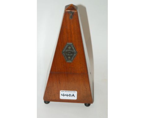 A French metronome in case, 23cm high Condition Report: Available upon request