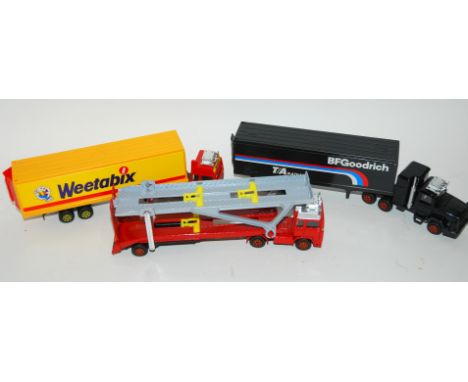 Three Corgi model trucks and five Corgi models Condition Report: Available upon request