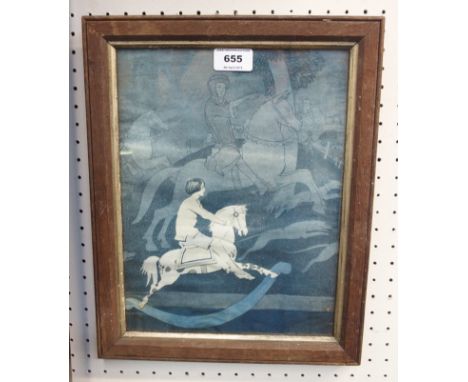An Arthur Watt nursery print Condition Report: faded. 