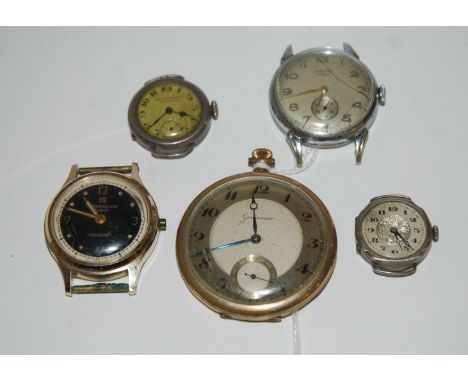 A collection of various ladies and gents wristwatches, watch parts etc Condition Report: Available upon request