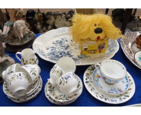 A Pelham Puppet 'Dougal', in box, a S. H 'Poppy' pattern tree and well ashet, 49cm wide, a Wedgwood Beaconsfield pattern teas