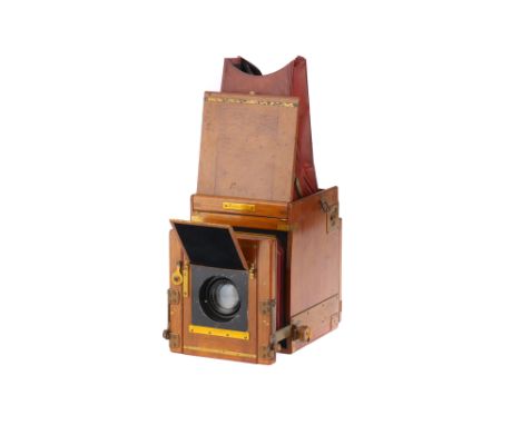 A Marion &amp; Co. Soho Tropical Reflex Camera,1911-1930, with Carl Zeiss Jena Tessar f/4.5 165mm lens, black, serial no. 342