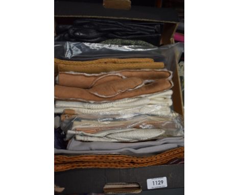 Around twenty pairs of vintage and traditional styled gloves including mens and womens.