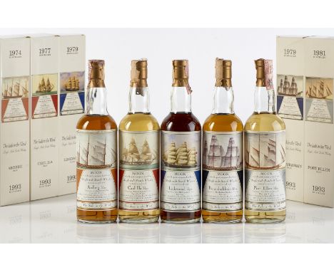 Selezione Single Malt Scotch Whisky Moon Import Sails imbottigliate nel 1993 Islay Ardbeg 1974 (1 bt 0,70 Lt.) Caol Ila 1977 