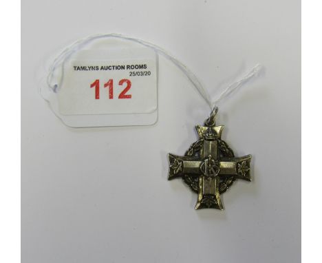 G R Silver Canadian Memorial Cross. The medal is in good condition and named, however someone has attempted to erase the name