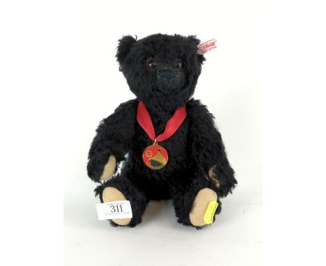 A modern black Steiff "Titanic Centenary" bear 26cm high. 