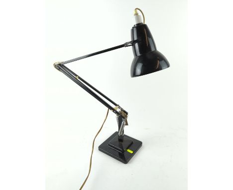 Herbert Terry Two Step anglepoise lamp in black H90cmWorking, but does not include plug 