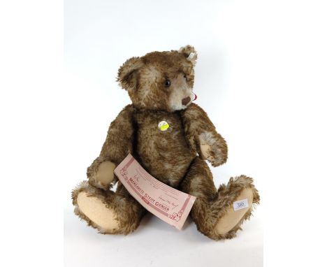 A STEIFF LIMITED EDITION MOHAIR 'ANNIVERSARY BEAR / TEDDY BEAR 1926', number 0693 of 5000, button in ear, white tag and certi