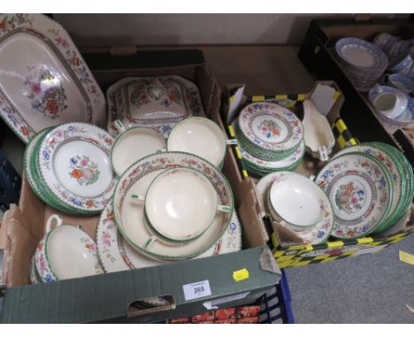 TWO TRAYS OF SPODE DINNERWARE 