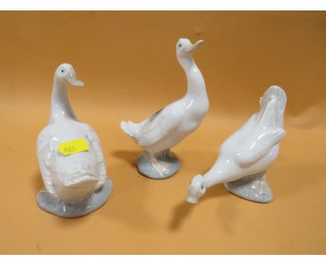 THREE NAO DUCK FIGURES 