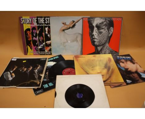 A COLLECTION OF THE ROLLING STONES LP RECORDS ETC. 