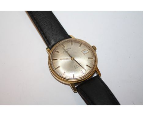 A VINTAGE GENTS ROTARY 21 JEWEL AUTOMATIC WRIST WATCH