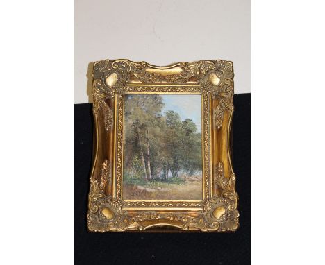 A VINTAGE OIL PAINTING 'J R MOULD' OF A TREE STUDY