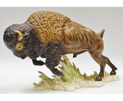 A Goebel model of a charging American Bison, impressed pattern number CW63 with impressed signature G BOCHMANN, dated 1972 32
