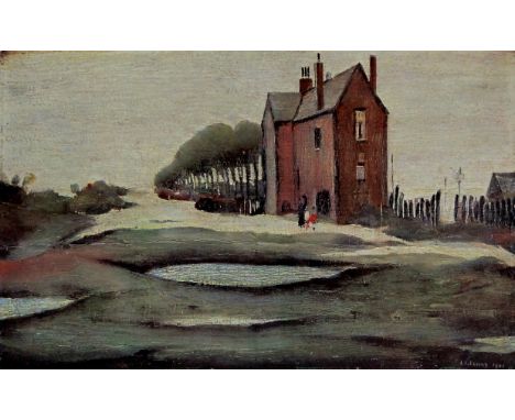 Laurence Stephen Lowry RA (British, 1887-1976) - 'The Lonely House'Pencil signed colour print, published by Magnus Prints, be