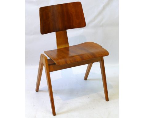 A Robin Day Hillestak chair, circa 1950Raised on tapering block supports, height 76cm. CONDITION REPORT: Light scratches and 