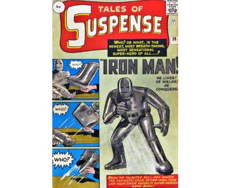 Rare (Silver Age) Marvel Comic'Tales of Suspense' #39 Mar 1963 UK Pence Copy. Tales of Suspense is one of the most significan