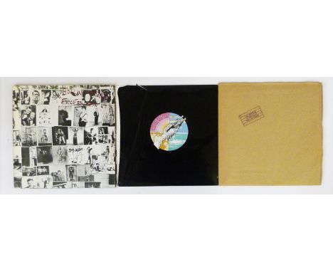 Three LPsIncludes The Rolling Stones 'Exile on Mainstreet' with Postcards, Led Zeppelin's 'In Through the Outdoor' in Brown p