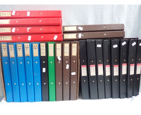 A COLLECTION OF STAMPS AND FRANKED ENVELOPE SPECIMENS contained in ring binders