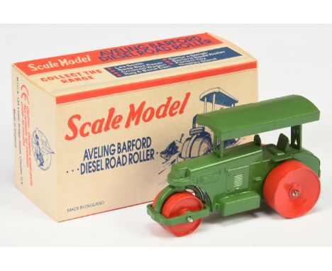 Matchbox Models of Yesteryear Scale Model "The Perfect Toy" - MICA re-issue - Aveling Barford Diesel Road Roller , green body