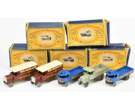 Matchbox Models of Yesteryear a mixed group of Early issues to include (1) 2x Y4 Sentinel Steam Wagon - dark blue normal meta