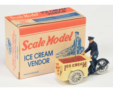 Matchbox Models of Yesteryear Scale Model "The Perfect Toy" - MICA re-issue - Ice Cream Vendor - cream ice cream cart, red li
