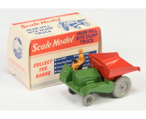 Matchbox Models of Yesteryear Scale Model "The Perfect Toy" MICA re-issue - Muir Hill Site Dump Truck - green with red tipper