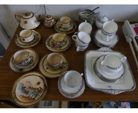 A 20th Century Japanese gilt decorated tea service, together with a quantity of Wedgwood Amherst tea wares and other ceramics