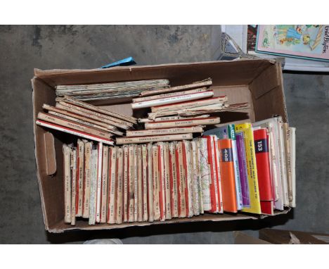 A box of Ordnance Survey maps 