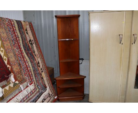 A corner shelf unit