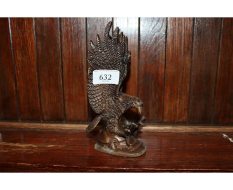 A cast metal model of an Eagle (23)